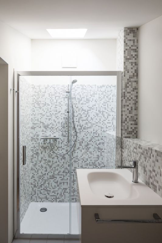 Stylish Shower with Tile Accents